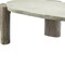 Homeroots 47" Beige and Oak Distressed Cement Oval Coffee Table 572275 - alternate 8