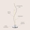 Jonathan Y Cairo 26.25" LED Integrated Table Lamp, Chrome JYL7001A - alternate 7