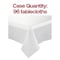 Smarty Had A Party 54 x 108 White Rectangular Disposable Plastic Tablecloths 96 Tablecloths, 96PK 813270-WH-CASE - alternate 7