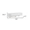 Homeroots 150" White Fabric Sofa 574005 - alternate 9