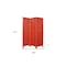 Homeroots 67" Red Wood Folding Three Panel Screen Room Divider 274706 - alternate 3