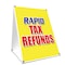 Signmission Rapid Tax Refunds, 36 Inch x 24 Inch A-frame Yard Sign, Plastic Sign SBC-2436-Rapid Tax Refunds - alternate 1
