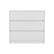 Homeroots 33" White Three Drawer Dresser 524955 - alternate 1