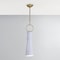Hudson Valley Lighting Borden 1 Light Pendant 6 In. Aged Brass/Ceramic Gloss White 2270-AGB/CGW - alternate 4