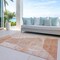 Homeroots 5' X 8' Salmon Copper And Ivory Abstract Washable Indoor Outdoor Area Rug 587603 - alternate 7