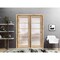Sartodoors Sliding Closet Bypass Doors Oak Solid Core Modern Interior QUADRO4002DBD-DUB-36 - alternate 1