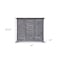 Homeroots 64" Gray Solid Wood Seven Drawer Gentlemans Chest 524581 - alternate 8