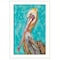 Homeroots Pelican II White Framed Print Wall Art 415438 - alternate 1
