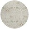 Homeroots 8' Beige Brown And Green Round Oriental Washable Indoor Outdoor Area Rug 598018 - alternate 6