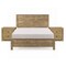 Homeroots Three Piece Walnut Solid Wood Bedroom Set 523979 - alternate 1