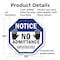 Signmission Notice No Admittance Employees Only, 10 Inch X 10 Inch, Plastic Sign OC-P-10-52 - alternate 6