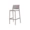 Homeroots Set of Two 30" Taupe Heavy Duty Plastic Low Back Outdoor Bar Height Chairs, 2PK 565360 - alternate 1