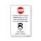 Signmission PSA Stop Notify Staff If Are Experiencing Flu-like Symptoms 18in X 12in Wall Graphic, RD-1218-25440 OS-NS-RD-1218-25440 - alternate 1