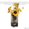 Uniquewise 10-Inch Square Frosted Gray Glass Table Vase - A Timeless Centerpiece for Dining Tables,  QI004738.GY.S - alternate 8