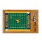 Picnic Time Family Of Brands NCAA West Virginia Mountaineers Football Field Icon Glass Top Cutting Board & Knife Set 910-00-505-834-0 - alternate 1