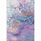 Homeroots 5' X 8' Periwinkle Purple And Ivory Abstract Washable Indoor Outdoor Area Rug 643554 - alternate 1