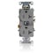 Leviton Duplex Outlet, Gray 20A, 125V, TR T5362-GY - alternate 1