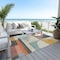 Homeroots 9' X 12' Gray Gold And Salmon Geometric Washable Indoor Outdoor Area Rug 617984 - alternate 7