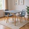 Homeroots 32" Gray and Natural Wood Square Dining Table 568206 - alternate 5