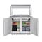 Koolmore 36 in. Commercial Refrigerated Prep Station with Sneeze Guard and Buffet Slide, 6 Pans Storage KM-RBT-36CSFG - alternate 6
