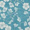 Homeroots 9' X 12' Turquoise Ivory And Gray Floral Washable Indoor Outdoor Area Rug 599932 - alternate 6