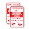 Signmission Permit Parking Only Unauthorized Vehicles Will Be Ticke, 18'' X 24'', Heavy Gauge Aluminum, 2PK A-1824-2PACK-23310 - alternate 1