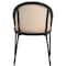 Leisuremod Urbane Collection Modern Dining Chair With Wicker back in Cream UC21WCR - alternate 7