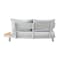 Deko Living Outdoor Cream Aluminum and Teak Contour Sofa Set, Seats 6 COP30013 - alternate 7