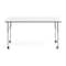 Flash Furniture Commercial Adjustable Height Rectangular Activity Table - Locking Casters-White XU-A2460-REC-WHT-T-A-CAS-GG - alternate 7