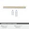 Amerock Versa 5-1/16 inch 128mm Center-to-Center Golden Champagne Cabinet Pull BP36913BBZ - alternate 2