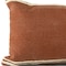 Homeroots 16" X 24" Cinnamon And Natural Striped Cotton Lumbar Throw Pillow With Texture 549451 - alternate 8