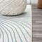 Jonathan Y Arlo Woodgrain Geometric Ivory/Blue 4 ft. x 6 ft. Area Rug LUX104A-4 - alternate 7