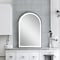 Homeroots 36" Black Lighted Arch Metal Framed Bathroom Vanity Mirror 564852 - alternate 7