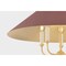 Hudson Valley Lighting Clivedon Chandelier in Aged Brass/Soft Crimson by Mark D. Sikes MDS1403-AGB/CRN - alternate 6