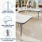 Flash Furniture Wren 66 in x 60 in Horseshoe Adjustable Height Activity Table, Thermal Laminate Top, Short Legs, White XU-A6066-HRSE-WHT-T-P-GG - alternate 7