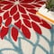 Homeroots 10' X 14' Green Orange And Red Indoor Outdoor Area Rug 521647 - alternate 9