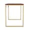 Martha Stewart 23.5 in. D X 47.25 in. W X Engineered Wood, Steel, Walnut Top/Polished Brass Frame XU-M-BLK-106-BR-GLD-MS - alternate 6