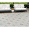 Homeroots 8' X 10' Cream and Beige Geometric Distressed Indoor Outdoor Area Rug 558731 - alternate 1