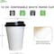 Ecoquality 12oz White Disposable Paper Coffee Cups with Black DomeLids - For Office, and Latte, 100PK EQ12WPCBDL-100 - alternate 5