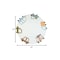 Homeroots 32" Blue Green And White Cotton Cars Round Youthful Bath Rug 634891 - alternate 6