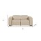 Homeroots 77in Cream and Brown Italian Leather Power Reclining Loveseat With Storage 720544 - alternate 7