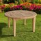 Homeroots 35" Natural Rounded Solid Wood Outdoor Coffee Table 554933 - alternate 1