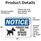 Signmission Forget The Dog Beware Of Wife Sign With Symbol, 7 Inch X 5 Inch, Vinyl Decal, 2PK OS-2PACK-NS-D-57-L-12876 - alternate 4