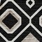 Homeroots 8' Black Ivory And Blue Round Geometric Washable Indoor Outdoor Area Rug 612174 - alternate 7