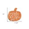 Homeroots Orange and White Pumpkin Spice and Everything Nice Pumpkin Shaped Wall Art 416076 - alternate 4