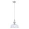 Vaxcel Beloit 1 Light Satin Nickel Farmhouse Pendant Clear Glass P0273 - alternate 1