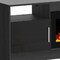 Homeroots 70in Black Wood Fireplace Entertainment Center With Fireplace 723799 - alternate 4