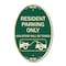 Signmission Parking Reserved Towing Sign Resident Parking, 12 In X 18 In Architectural, Heavy Gauge Aluminum A-OV-G-1218-23375 - alternate 1