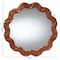 Bali & Pari Bahati Round Wall Mirror with Sculpted Wavy Frame 270-14653-ZORO - alternate 4