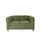 Homeroots 54" Green And Black Microsuede Loveseat 530502 - alternate 1